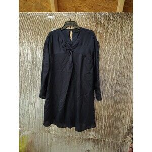 Susana Monaco Satin Long Sleeve Dress